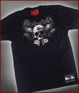 Destruction Fight Gear Black Tee