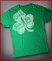 Men's Wicked Stout Vintage Kelly Green V-Neck Tee